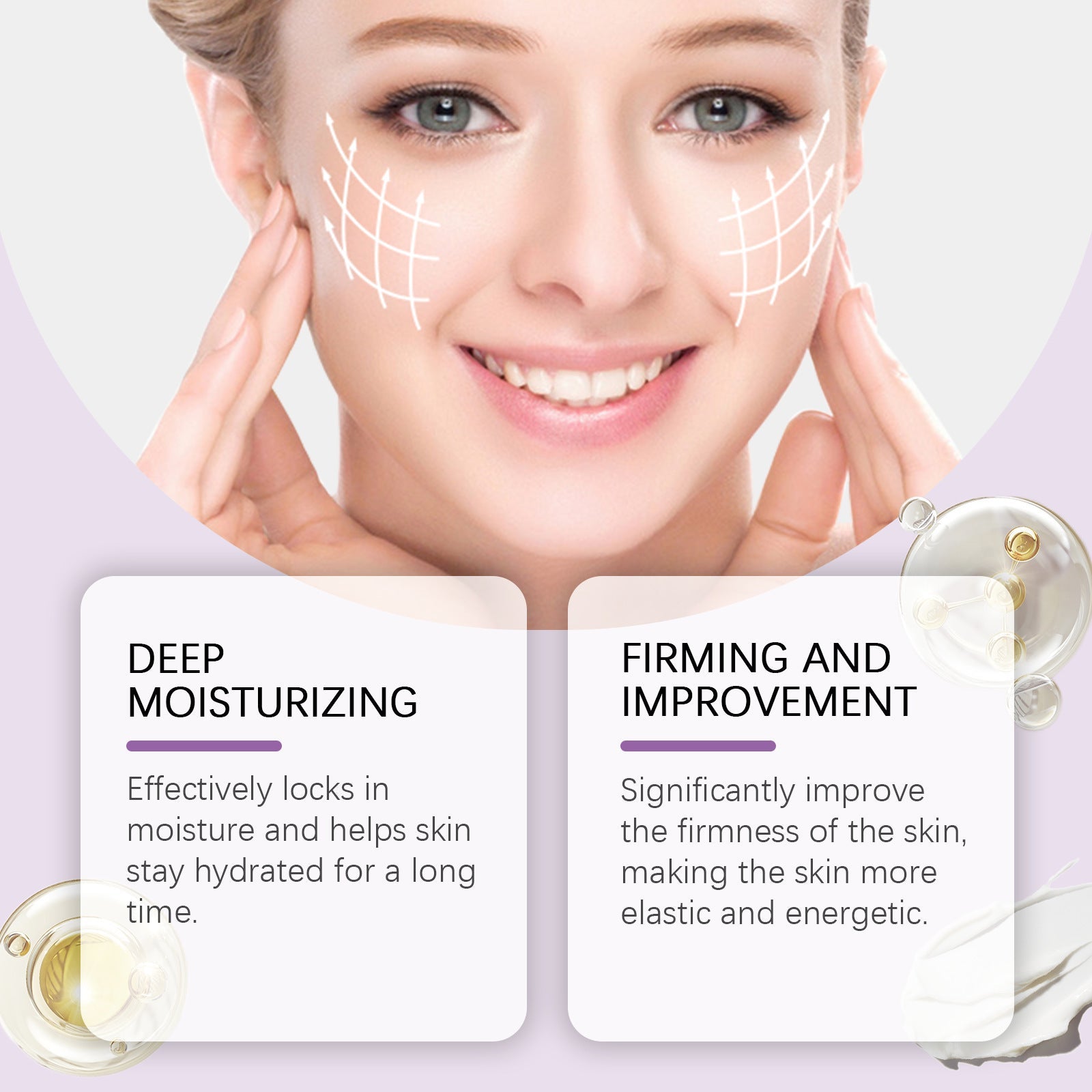 Facial Moisturizing Cream with Glycerin Hyaluronic Acid and Collagen - Teleplus facial moisturizing cream improves skin