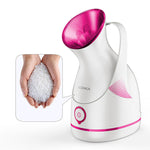 Facial steamer Large-capacity water tank 100ml Gentle and Deap cleaning face steamer Electric spa face steamer - Big