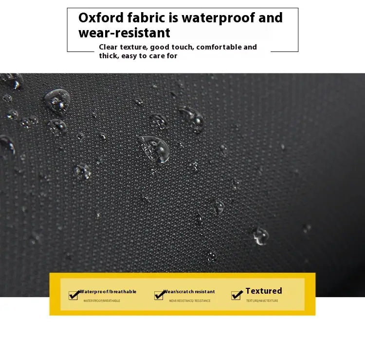 Black Oxford Cloth 16 Inch Waterproof Business Travel Men’s Handbag
