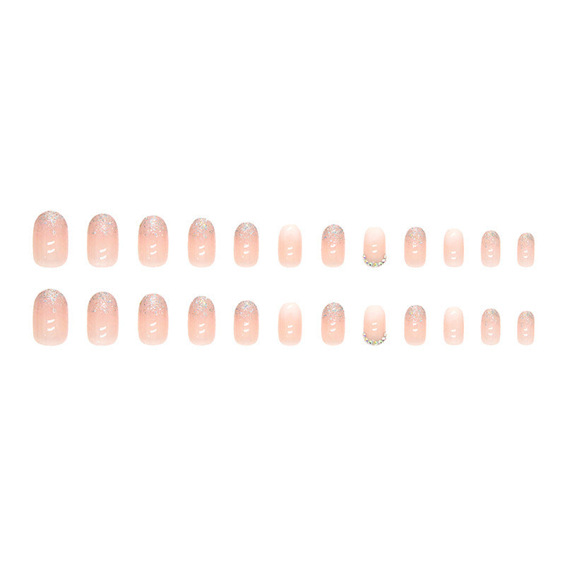 Fake Nail Gradient Glitter Set for Ladies European and American Style - Teleplus fake nail gradient glitter diamond