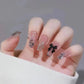 Fake Nail Tip Tulip Patch with Starry Sky and Butterfly Design for Ladies - nail tip tulip patch fake