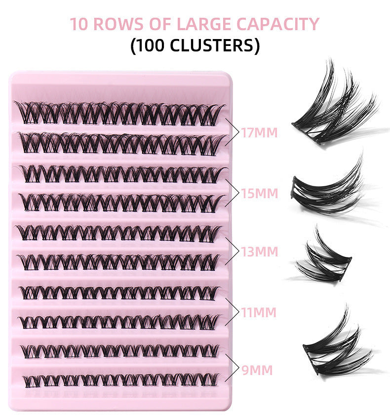 False Eyelash Set With Single Cluster Natural Large Capacity - false eyelash set single cluster natural large