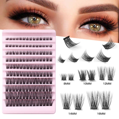 False Eyelash Set With Single Cluster Natural Large Capacity - false eyelash set single cluster natural large