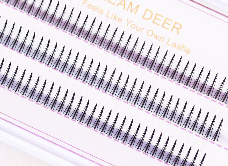 False eyelashes female single cluster 3-year natural fiber A-shaped pack - Teleplus Eyelashes Female Single Cluster