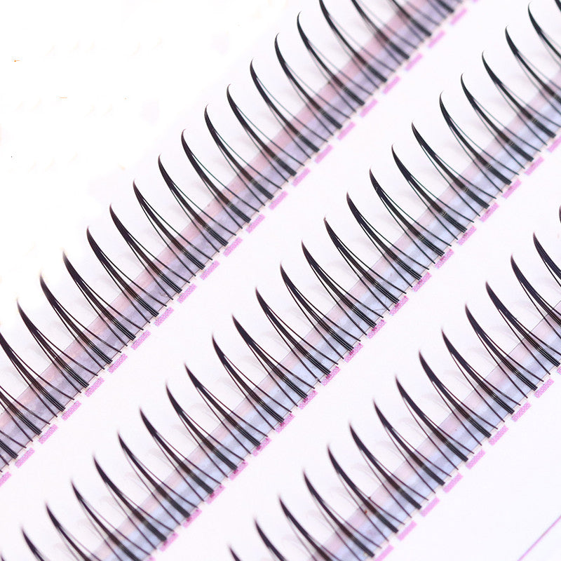 False eyelashes female single cluster 3-year natural fiber A-shaped pack - Teleplus Eyelashes Female Single Cluster