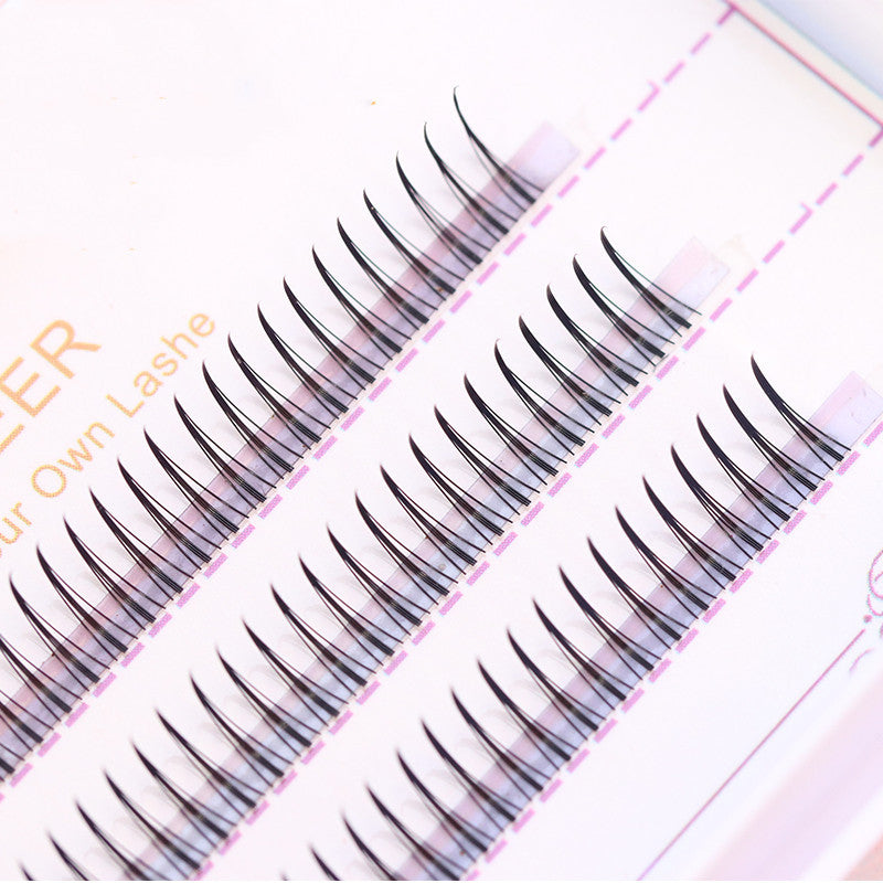 False eyelashes female single cluster 3-year natural fiber A-shaped pack - Teleplus Eyelashes Female Single Cluster
