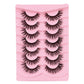 False Eyelashes Set with Thick Lengths for Messy or Fried Hair Looks - Teleplus american fried hair messy false