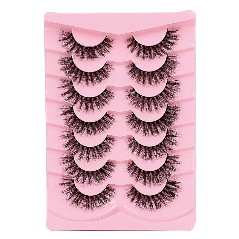 False Eyelashes Set with Thick Lengths for Messy or Fried Hair Looks - Teleplus american fried hair messy false