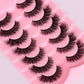False Eyelashes Set with Thick Lengths for Messy or Fried Hair Looks - Teleplus american fried hair messy false