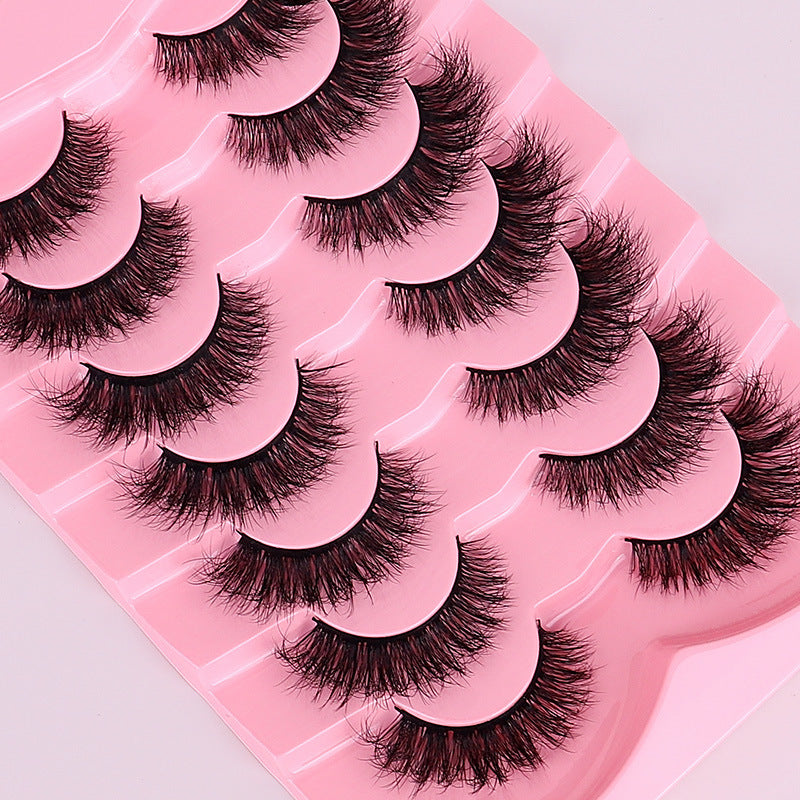 False Eyelashes Set with Thick Lengths for Messy or Fried Hair Looks - Teleplus american fried hair messy false