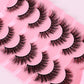False Eyelashes Set with Thick Lengths for Messy or Fried Hair Looks - Teleplus american fried hair messy false