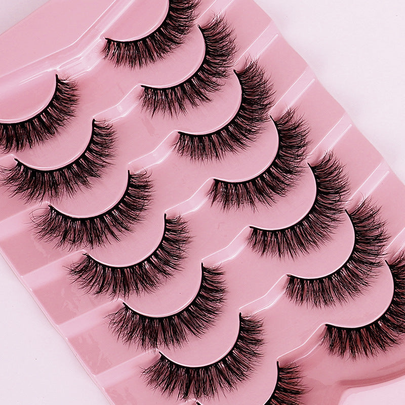 False Eyelashes Set with Thick Lengths for Messy or Fried Hair Looks - Teleplus american fried hair messy false