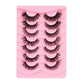 False Eyelashes Set with Thick Lengths for Messy or Fried Hair Looks - Teleplus american fried hair messy false