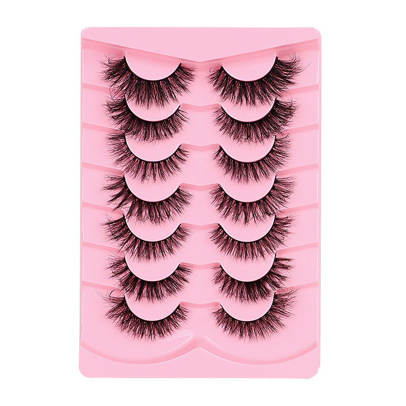 False Eyelashes Set with Thick Lengths for Messy or Fried Hair Looks - Teleplus american fried hair messy false