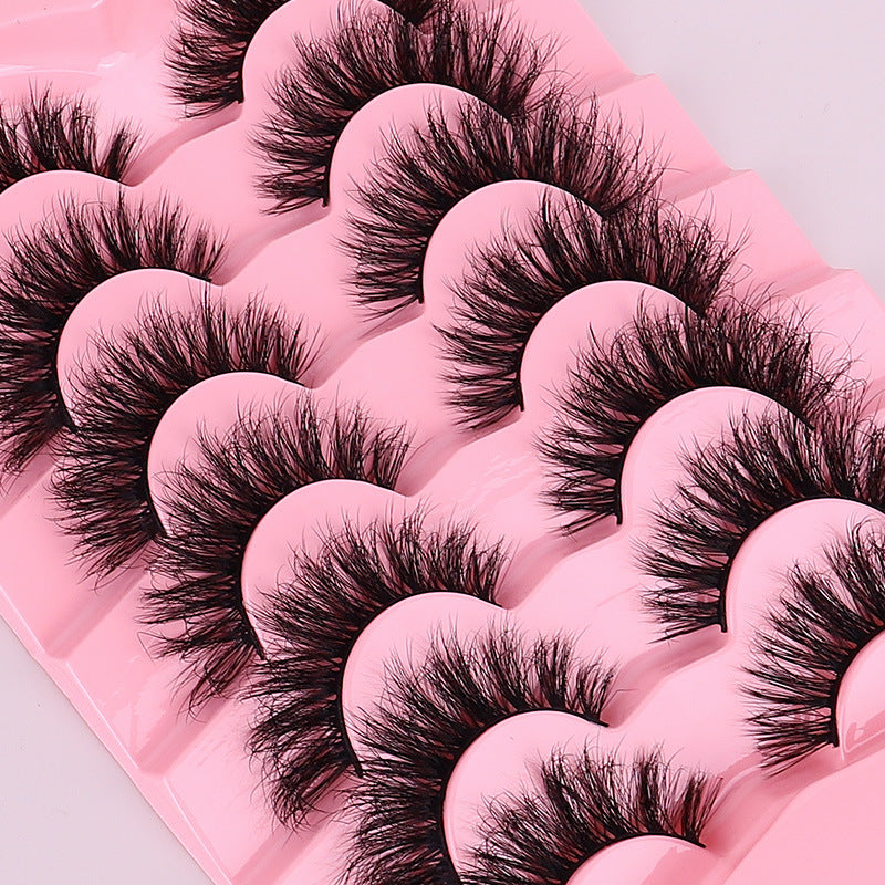 False Eyelashes Set with Thick Lengths for Messy or Fried Hair Looks - Teleplus american fried hair messy false