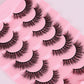 False Eyelashes Set with Thick Lengths for Messy or Fried Hair Looks - Teleplus american fried hair messy false