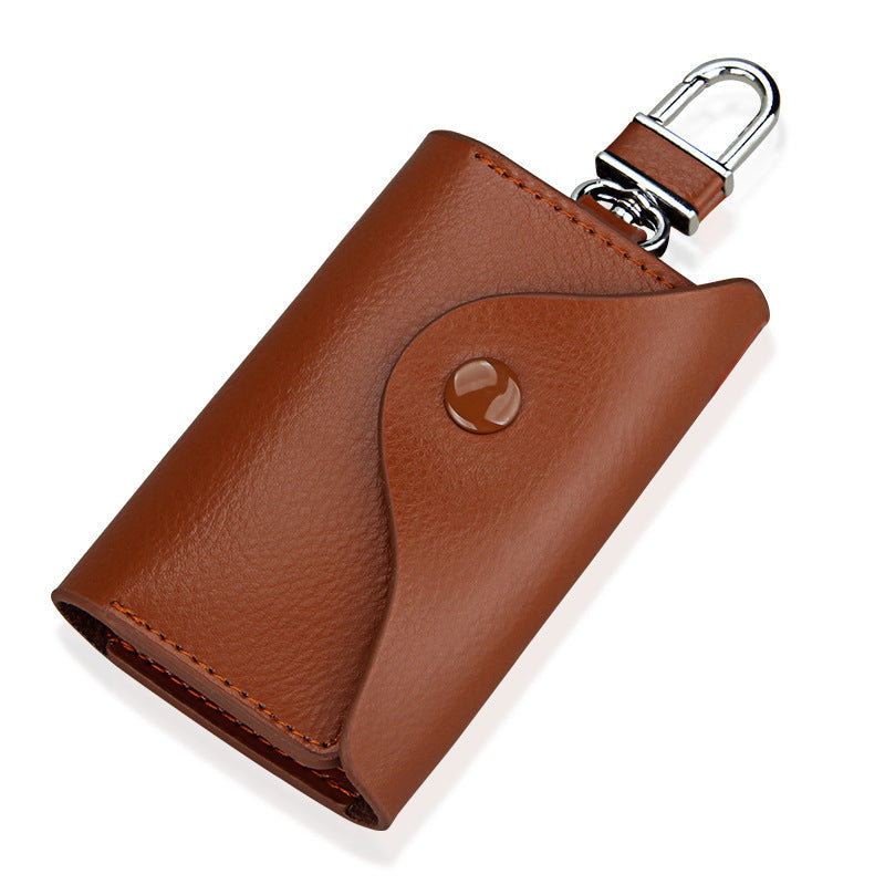 United States Leather Key Bag for Men and Women with Zipper Compact Design - Bag: Family Access All You Forgetful Folks