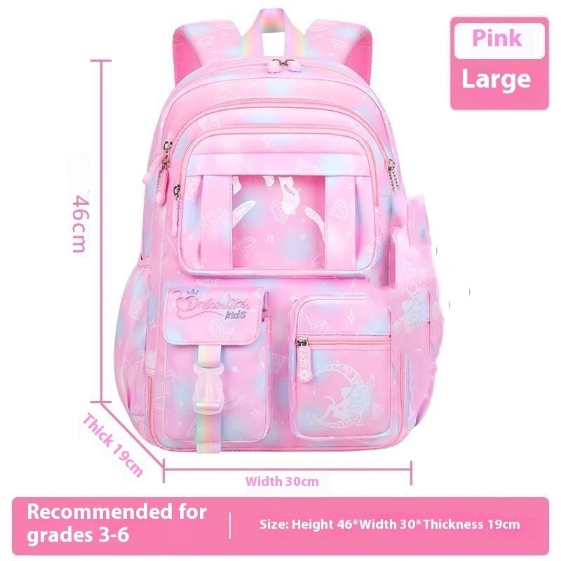 Fantasy Girl Children Backpack Large Capacity - Fantasy Girl Backpack for Tiny Adventurers in Dream Blue