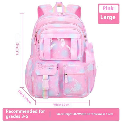 Fantasy Girl Children Backpack Large Capacity - Fantasy Girl Backpack for Tiny Adventurers in Dream Blue