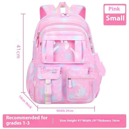 Fantasy Girl Children Backpack Large Capacity - Fantasy Girl Backpack for Tiny Adventurers in Dream Blue