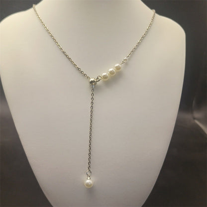 Fashion Artificial Pearl Necklace Niche Design French Style - Fashion Artificial Pearl Necklace French Style