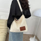 Fashion Canvas Bag with Contrast Colors for Daily and Leisure - fashion canvas bag simple portable leisure