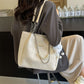 Fashion Capacity Tote with Hanging Piece for Summer and Shoulder - Teleplus Style summer fashion capacity tote shoulder