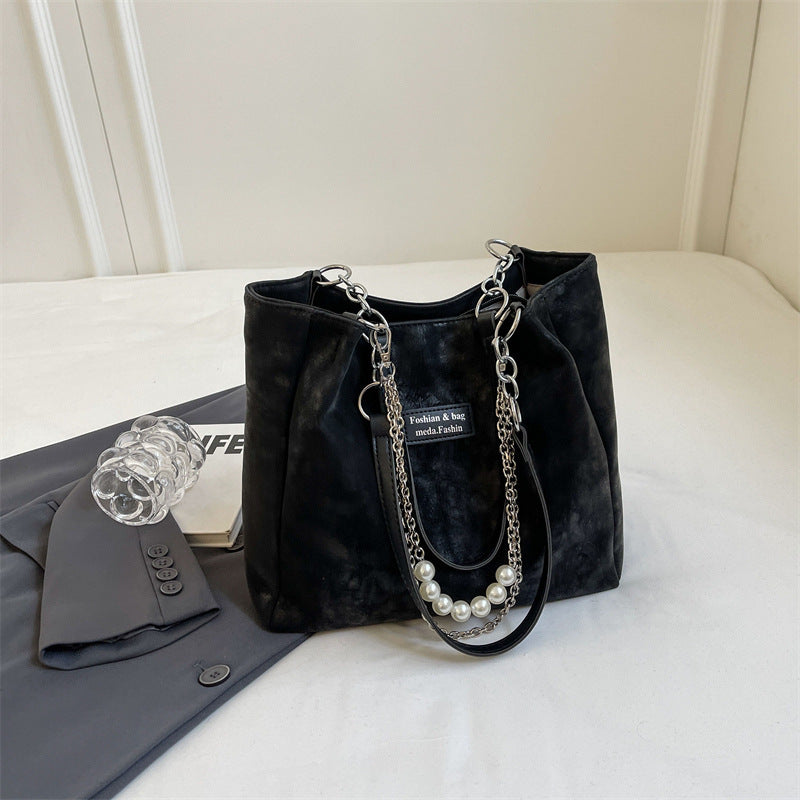 Fashion Capacity Tote with Hanging Piece for Summer and Shoulder - Teleplus Style summer fashion capacity tote shoulder