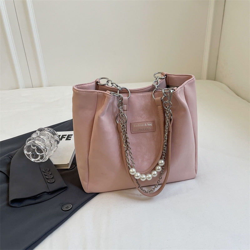 Fashion Capacity Tote with Hanging Piece for Summer and Shoulder - Teleplus Style summer fashion capacity tote shoulder