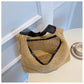 Fashion Casual Retro Straw Tote Bag with Nylon Lining and Interior Zipper - fashion casual retro tote straw