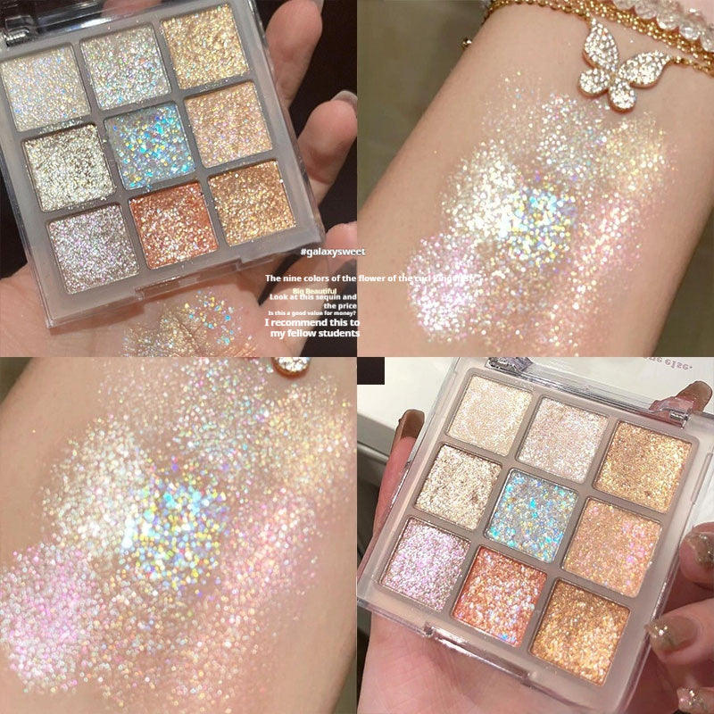 Fashion Christmas Snowflake Eye Shadow Plate with Vibrant Color Range - christmas snowflake eye shadow fashion plate