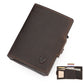 Fashion Crazy Horse Leather Card Holder with Buckle in Solid Colors - for Cool Cats crazy horse leather fashion