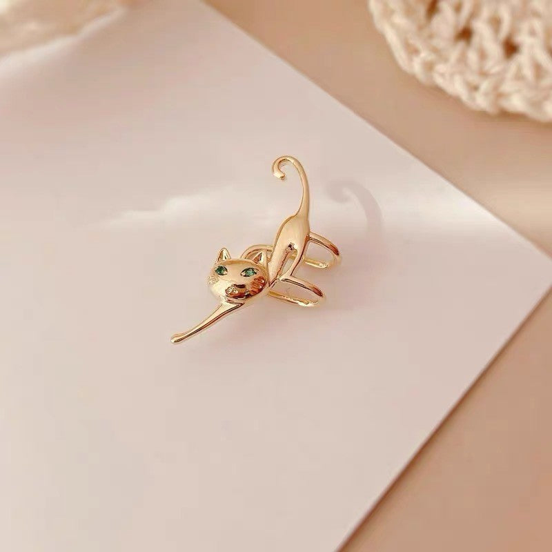 Fashion Creative Cute Kitty Earrings Non-pierced Ear Bone Clip - Cute Kitty Ear Bone Clips for Purr-fect Style