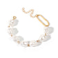 Fashion Creative Irregular Pearl Simplicity Personality Metal Bracelet - Fashion Creative Irregular Pearl Metal Bracelet