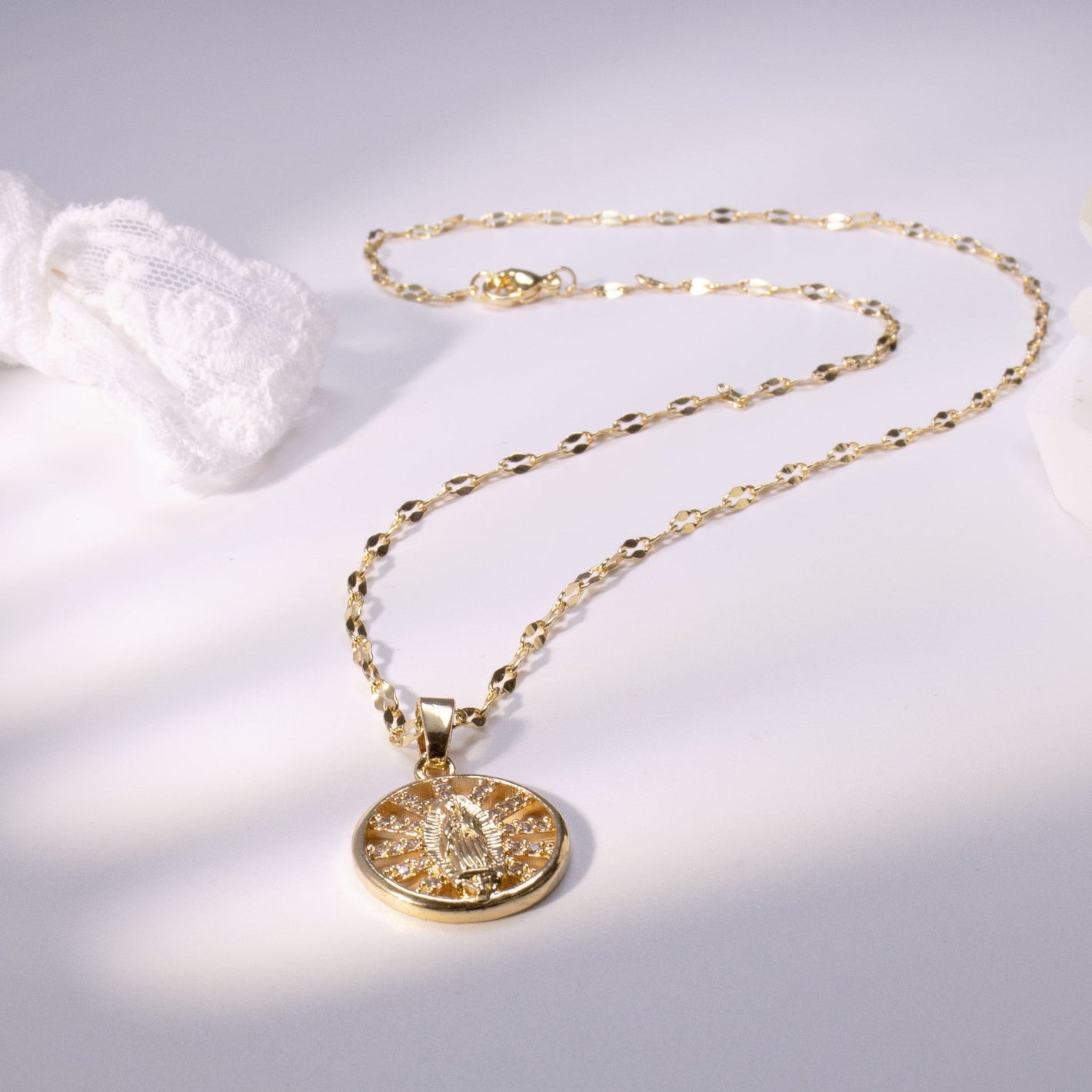 Fashion Design Virgin Mary Pendant Necklace Unisex Copper Stylish Jewelry - fashion design virgin mary pendant necklace