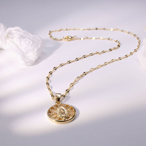 Fashion Design Virgin Mary Pendant Necklace Unisex Copper Stylish Jewelry - fashion design virgin mary pendant necklace