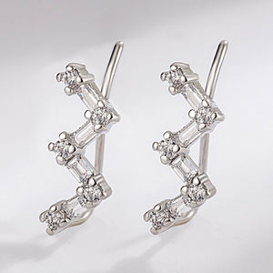 Electroplated Copper Earrings White Gold Plated Jewelry for Women in the United States - Sparkle like a Celebrity