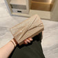 Fashion Envelope Clutch Bag with Polyester Cross Pouch and Mobile Phone Compartment - Teleplus Gold Pocket gold fashion