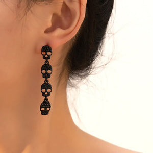 Electroplated Alloy Earrings Unisex CHF CHC Color in the United States - Skull for Halloween: Dress Up Your Ears!