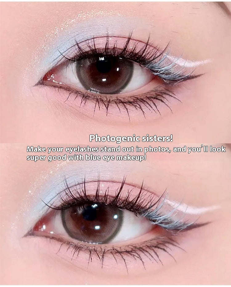 Fashion Fantasy Color False Eyelashes Set in Ice Heart Blue and Pink - fashion color fantasy false eyelashes