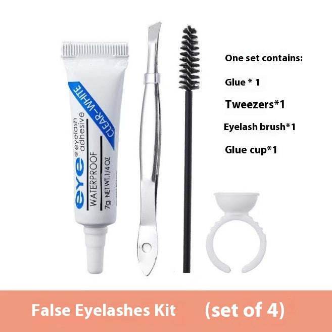 Fashion Fantasy Color False Eyelashes Set in Ice Heart Blue and Pink - fashion color fantasy false eyelashes