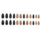 Fashion Ladies Nail Art Kit with Flash Black Gold and American Nails - flash black gold european american nails