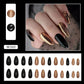 Fashion Ladies Nail Art Kit with Flash Black Gold and American Nails - flash black gold european american nails