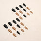 Fashion Ladies Nail Art Kit with Flash Black Gold and American Nails - flash black gold european american nails