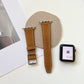 Fashion Leather Strap Square Buckle - Fashion Leather Strap Square Buckle in Reddish Brown