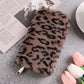 Fashion Leopard Print Anti-Theft Wallet with Creative Plush Coin Purse - for Style Cats creative plush coin purse
