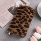 Fashion Leopard Print Anti-Theft Wallet with Creative Plush Coin Purse - for Style Cats creative plush coin purse