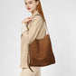 Fashion Matte Leather Shoulder Underarm Bag with Three-Dimensional Pocket - Teleplus fashion matte leather shoulder