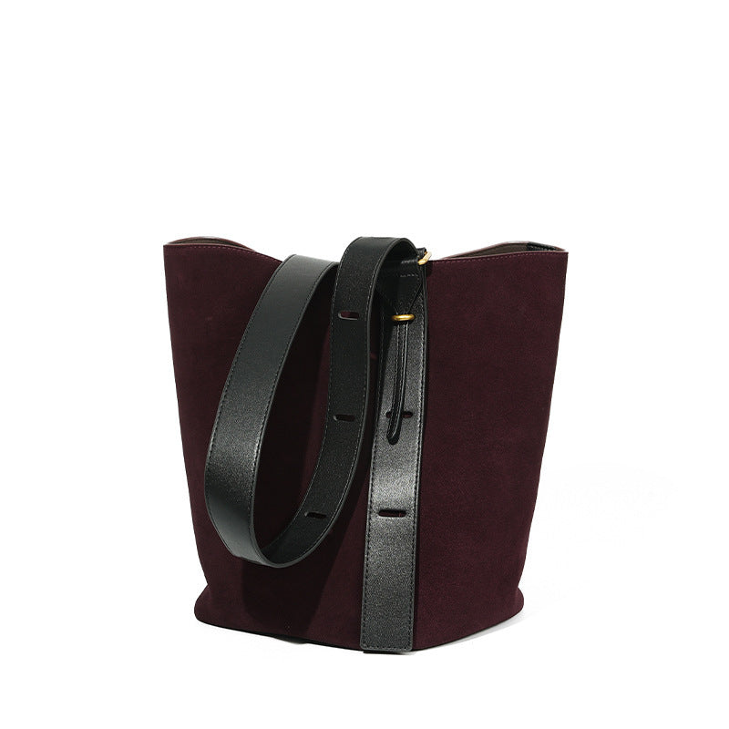 Fashion Matte Leather Shoulder Underarm Bag with Three-Dimensional Pocket - Teleplus fashion matte leather shoulder