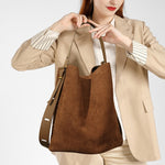 Fashion Matte Leather Shoulder Underarm Bag with Three-Dimensional Pocket - Teleplus fashion matte leather shoulder